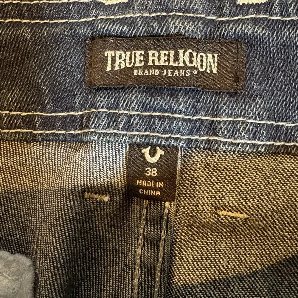 True Religion Men's Denim Cargo Pants Medium Amber Nights Wash 38W/32L NWT‎